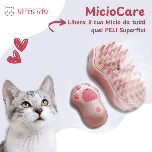 MicioCare™ - Spazzola a Vapore